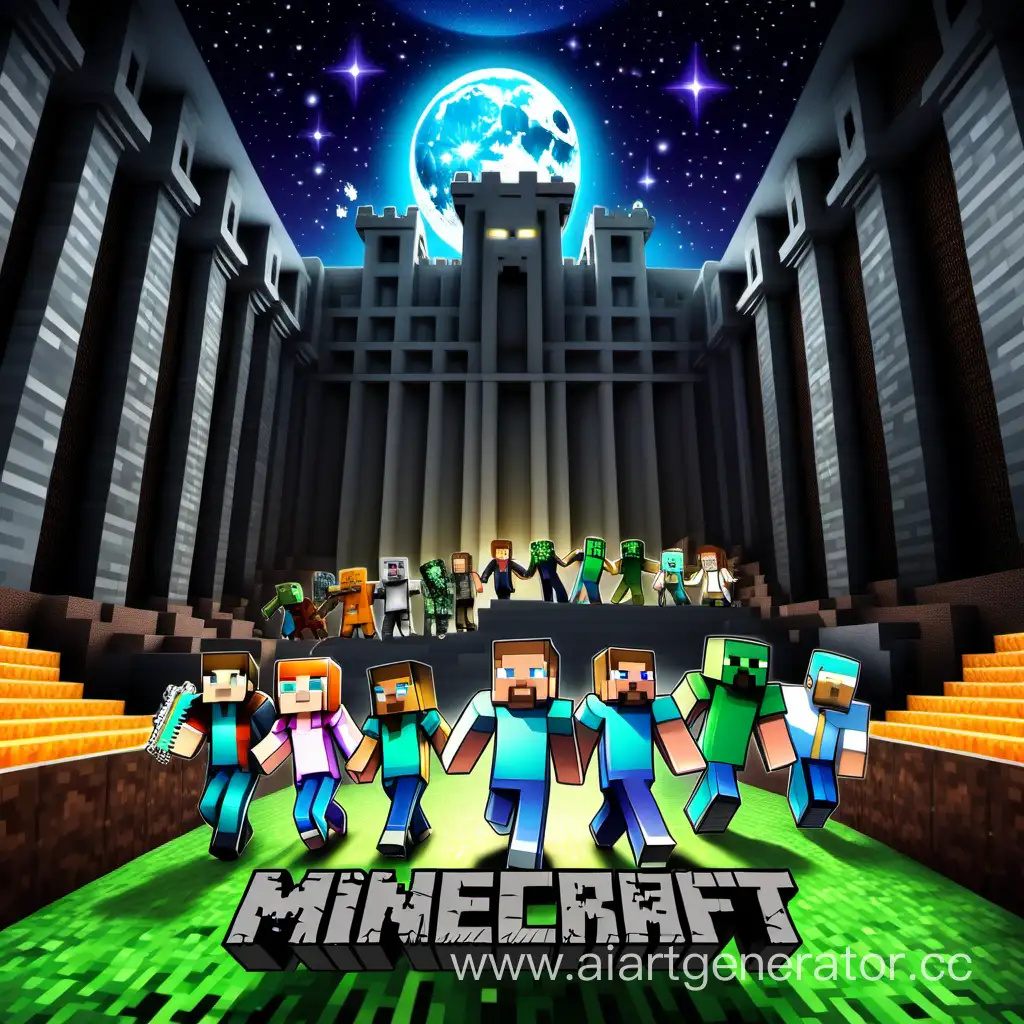 Hollywood-Stars-in-Minecraft-Movie-Poster-Inspired-by-Night-at-the-Museum-Style