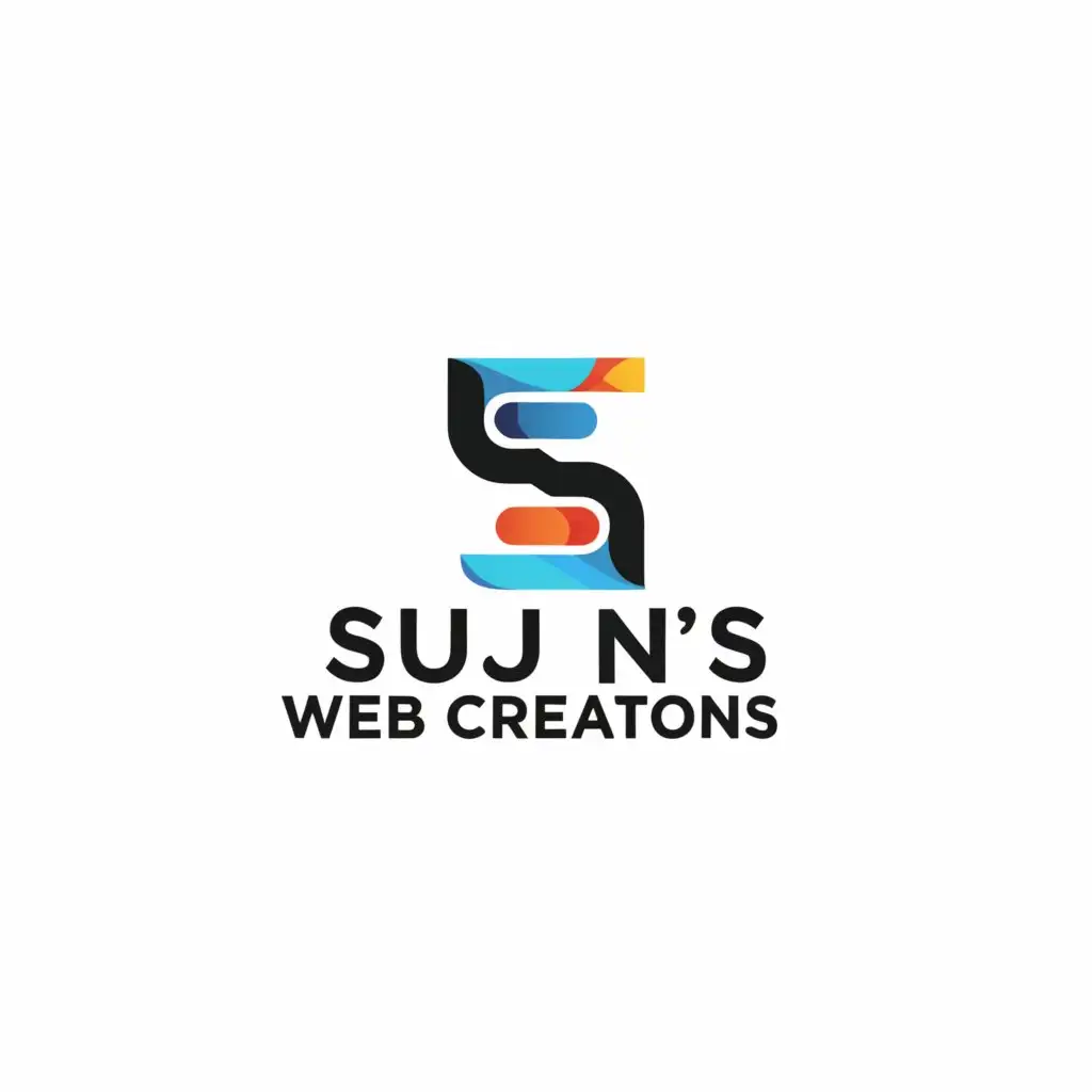 a logo design,with the text "Sujon's Web Creations", main symbol:website,Minimalistic,clear background