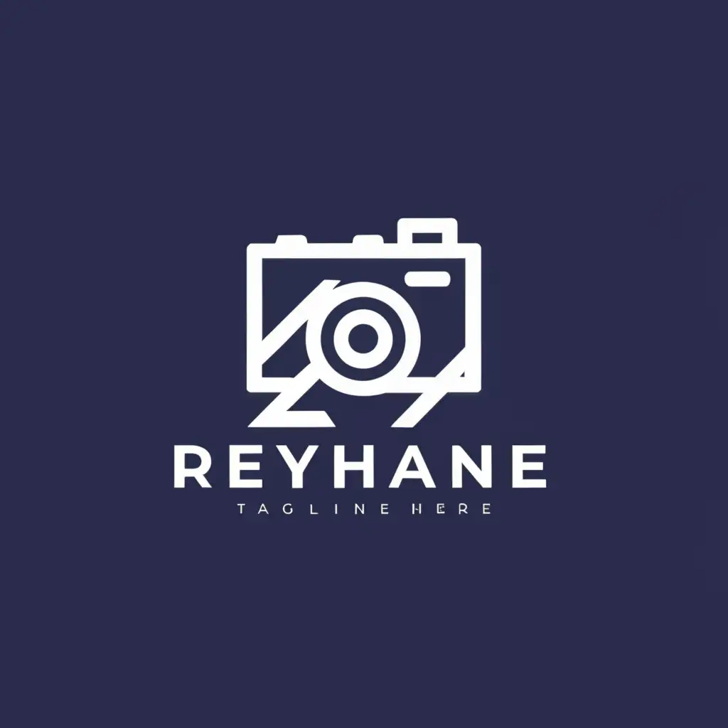 a logo design,with the text "Reyhane", main symbol:a camera,Moderate,clear background