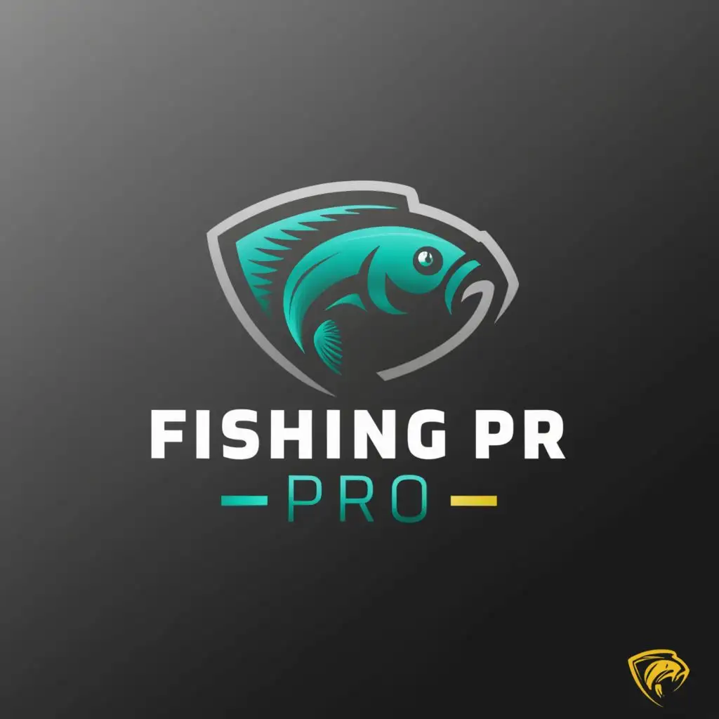 a logo design,with the text "FISHING PRO", main symbol:FISH,Moderate,clear background