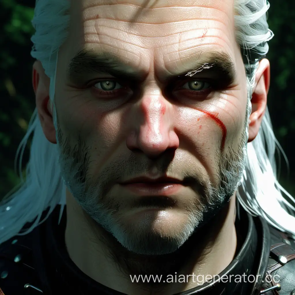 Witcher's face