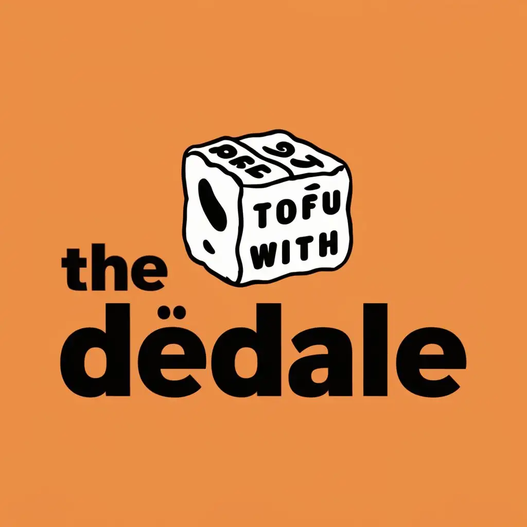 logo, Tofu, with the text "The Dédale", typography