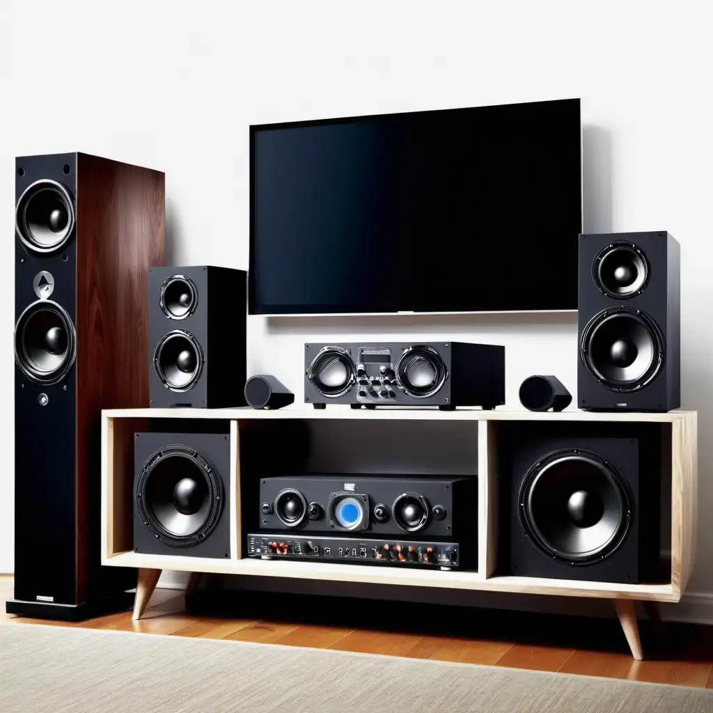 a sound system for in the living room