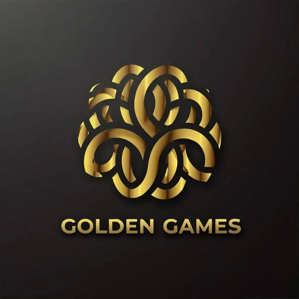 a logo design,with the text "Golden Games", main symbol:Gold,complex,clear background