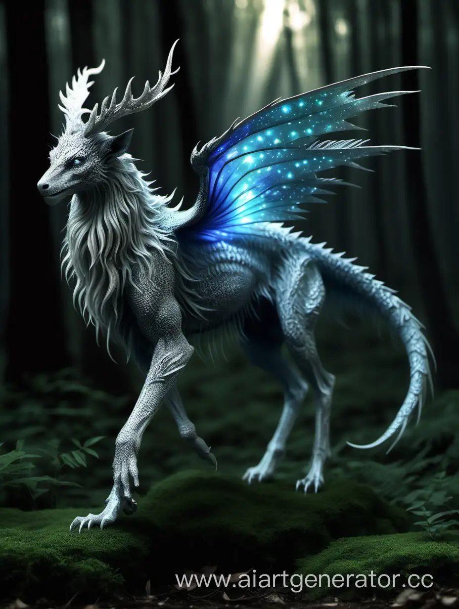 Enchanting-Encounter-with-a-Mystical-Creature-in-a-Enchanted-Forest