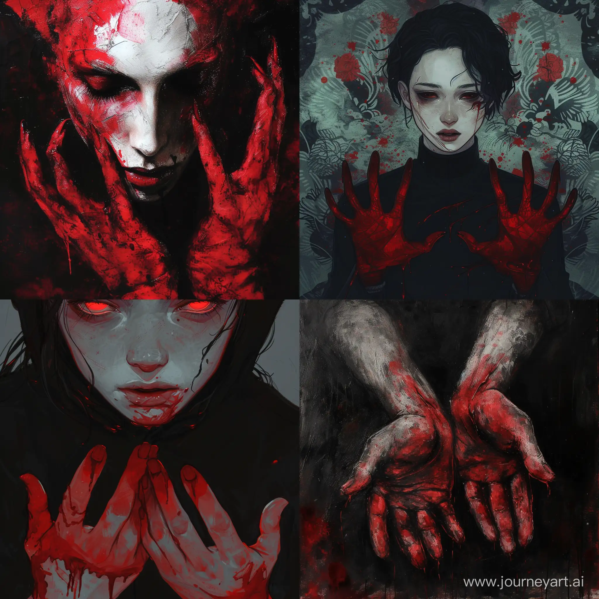 Farewell-with-BloodStained-Hands-Dark-and-Emotional-AI-Art