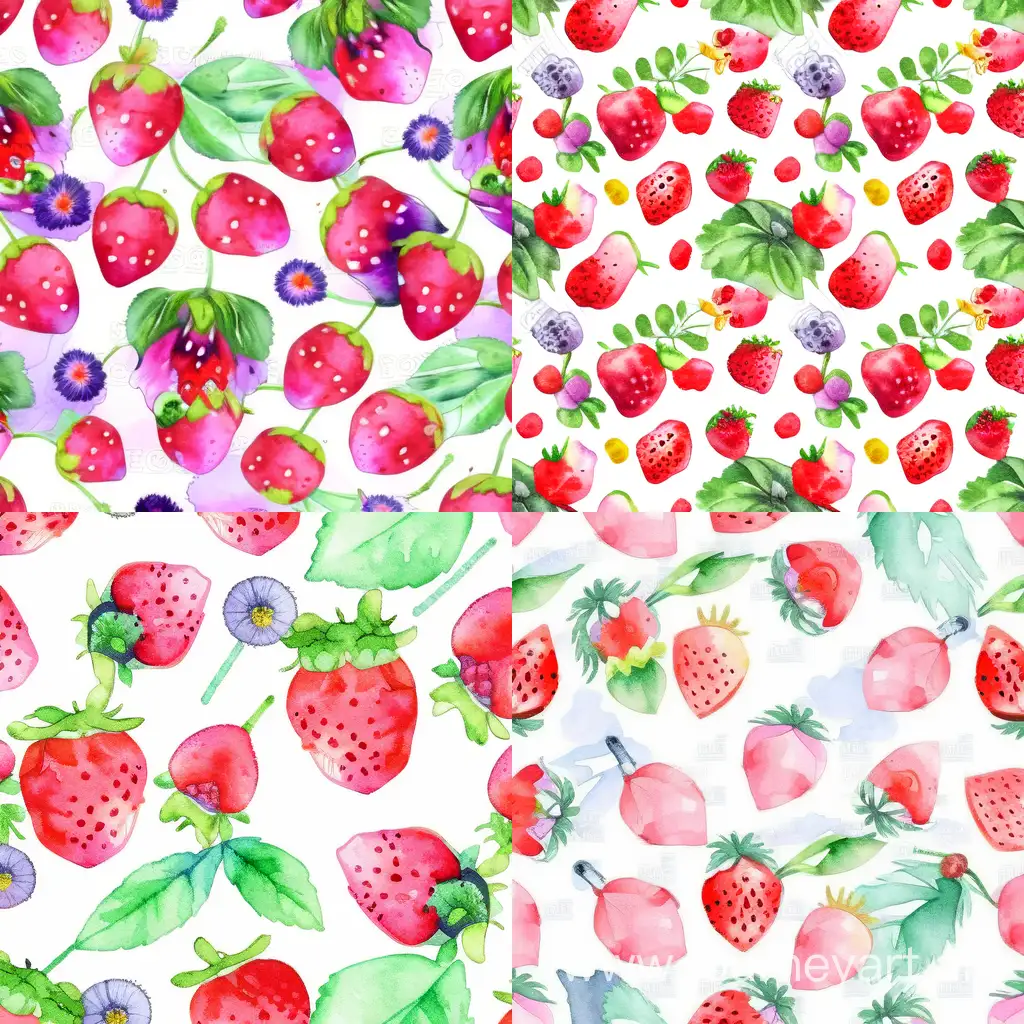 Vibrant-Watercolor-Strawberry-Pattern-Niji-4-AR-11-No-3582