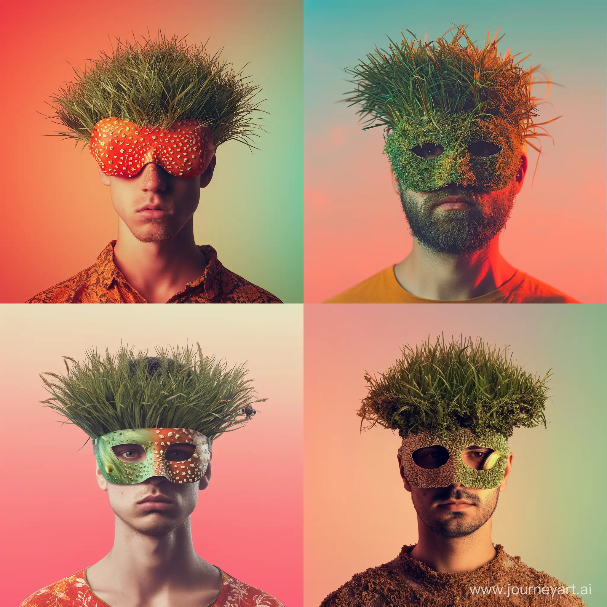 Fantasy-Character-with-Fly-Agaric-Hairstyle-and-Grass-Mask