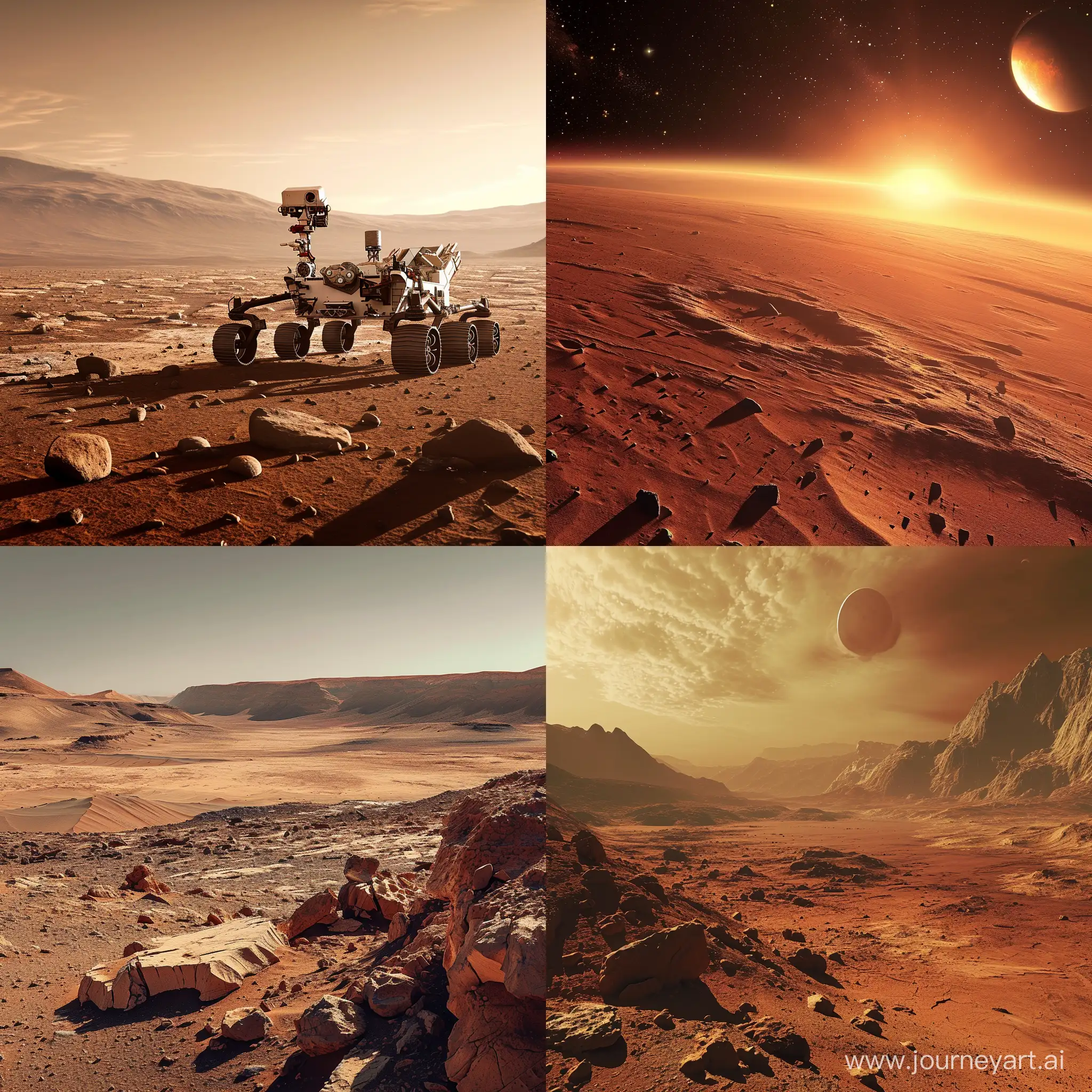 Show me how looks live in Mars