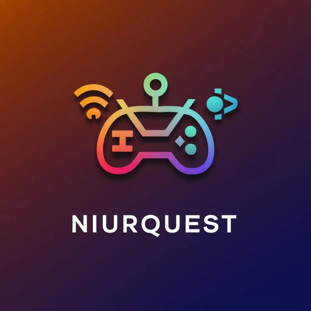 a logo design,with the text "NurQuest", main symbol:Gaming ,Moderate,be used in Entertainment industry,clear background