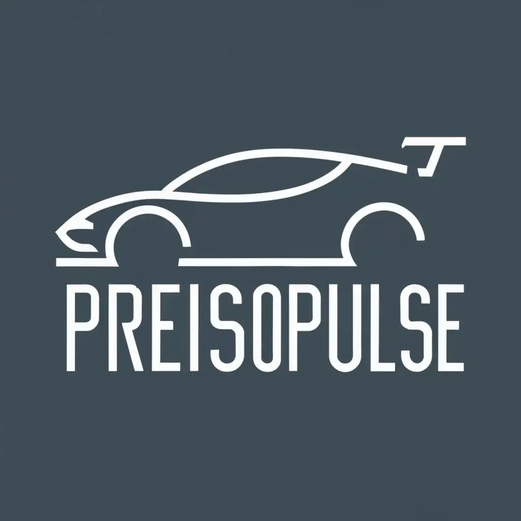 logo, Sleek Supercar, with the text "PrecisionPulse", typography, be used in Automotive industry