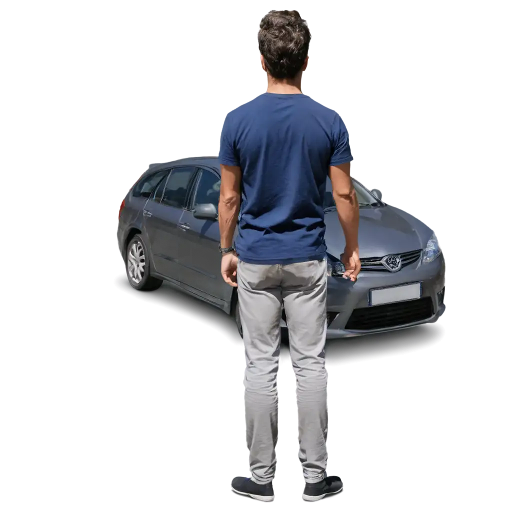 HighQuality-PNG-Image-of-a-Man-Standing-with-a-Car-Enhance-Your-Visual-Content-with-Crisp-Clarity