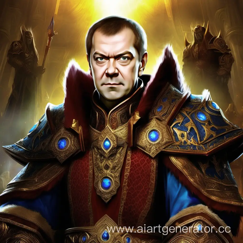 Dmitry-Medvedev-Cosplaying-Dornozmu-from-World-of-Warcraft