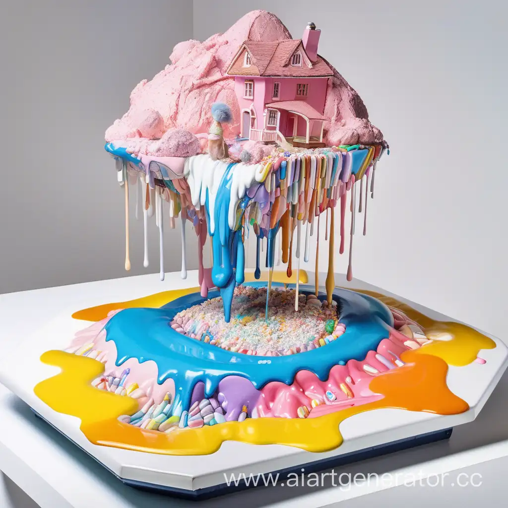 Melting-Chewing-Gum-Island-Colorful-Paint-and-Stationery-Drips