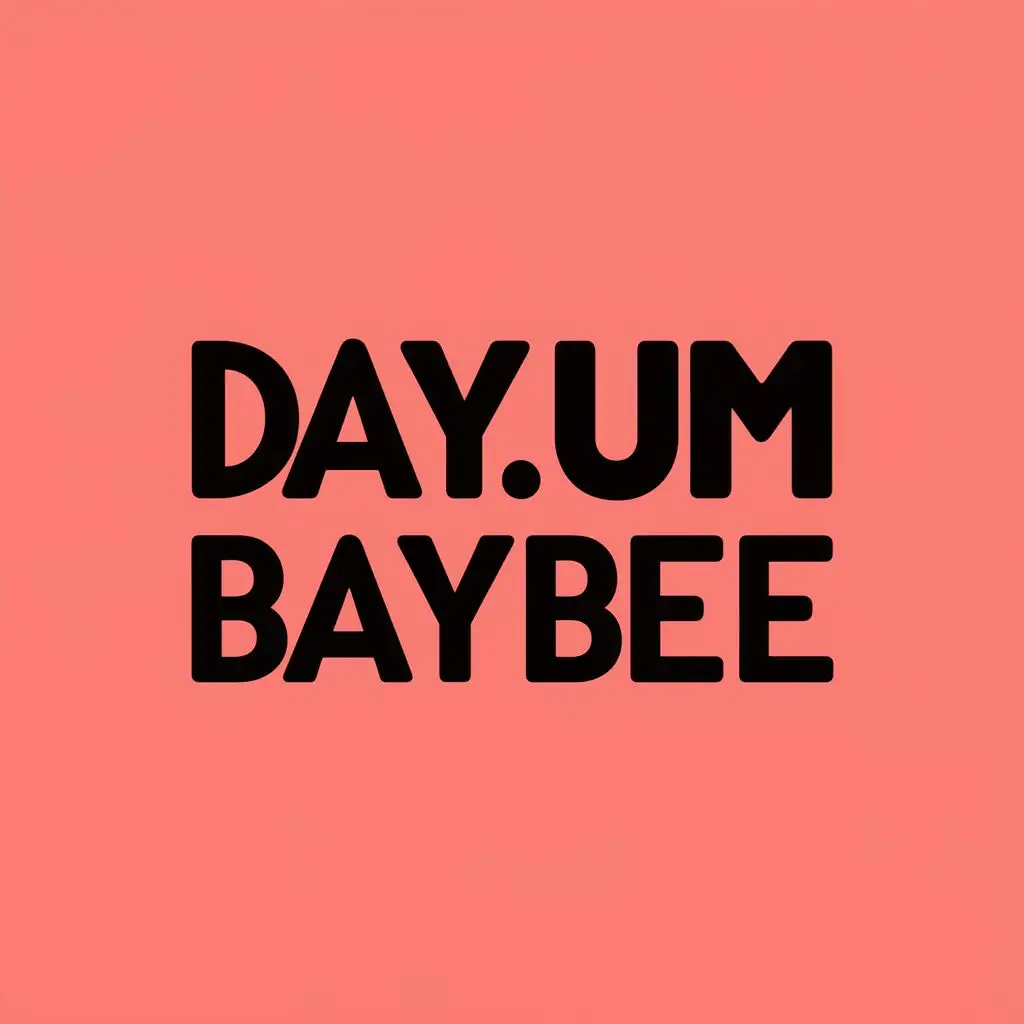 logo, n/a, with the text "Dayum Baybee", typography, be used in Travel industry