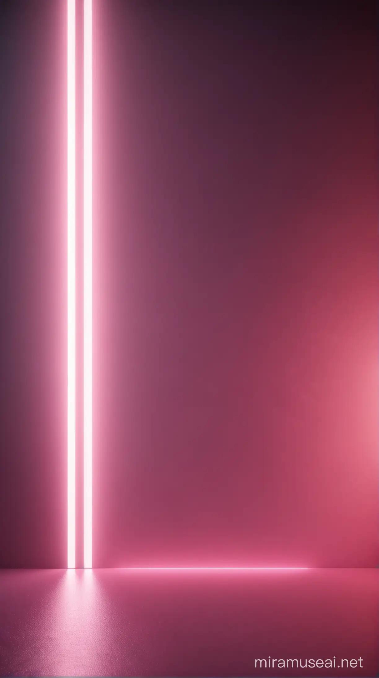 Abstract Volumetric Pink Line Studio Background with Cinematic Lighting