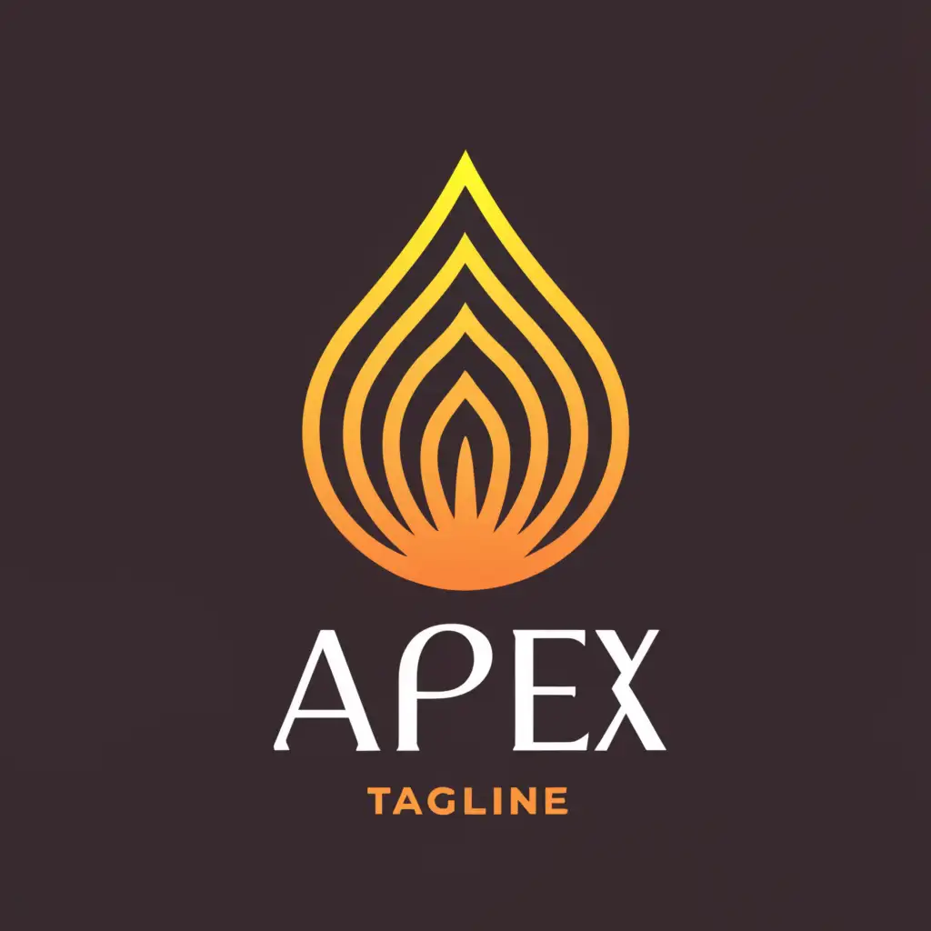a logo design,with the text "APEX", main symbol:AGARBATTI,Minimalistic,clear background
