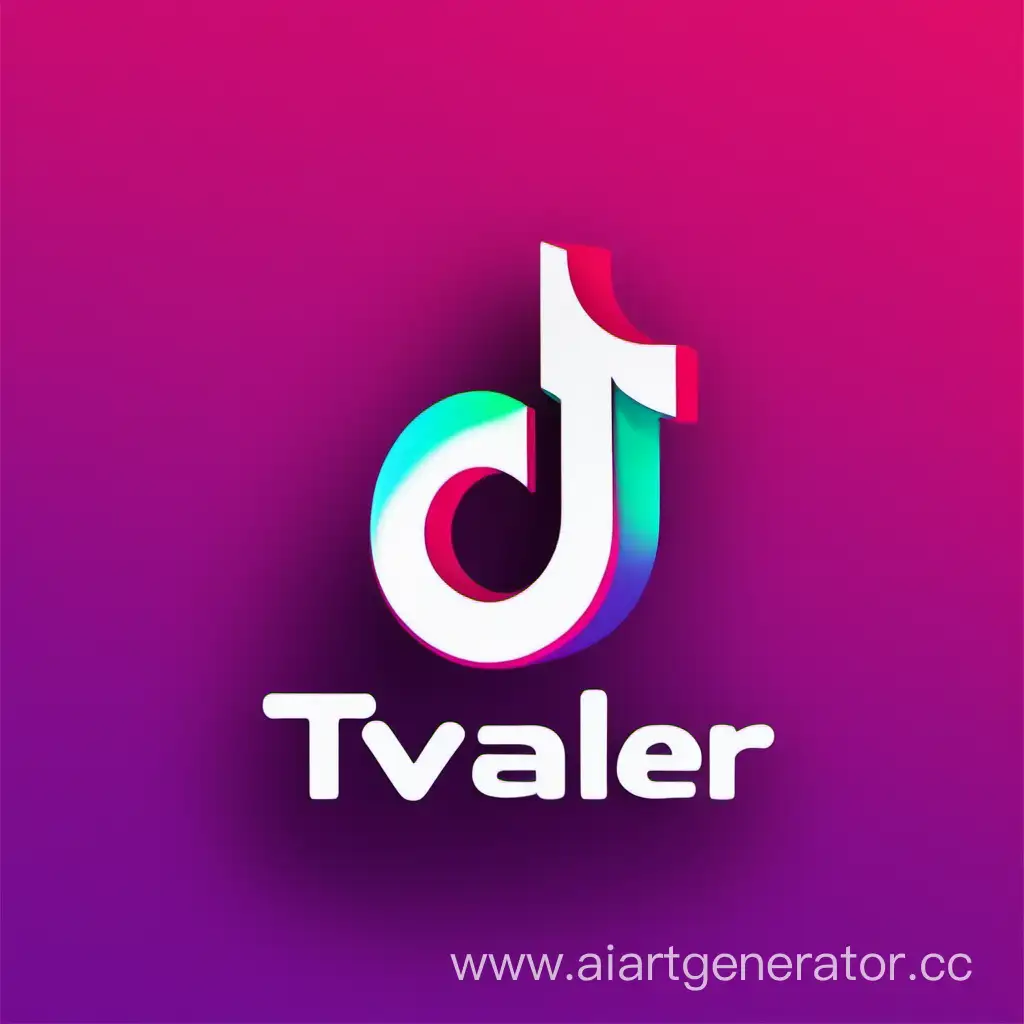 logo company name "TvTrailer" like a "TikTok"