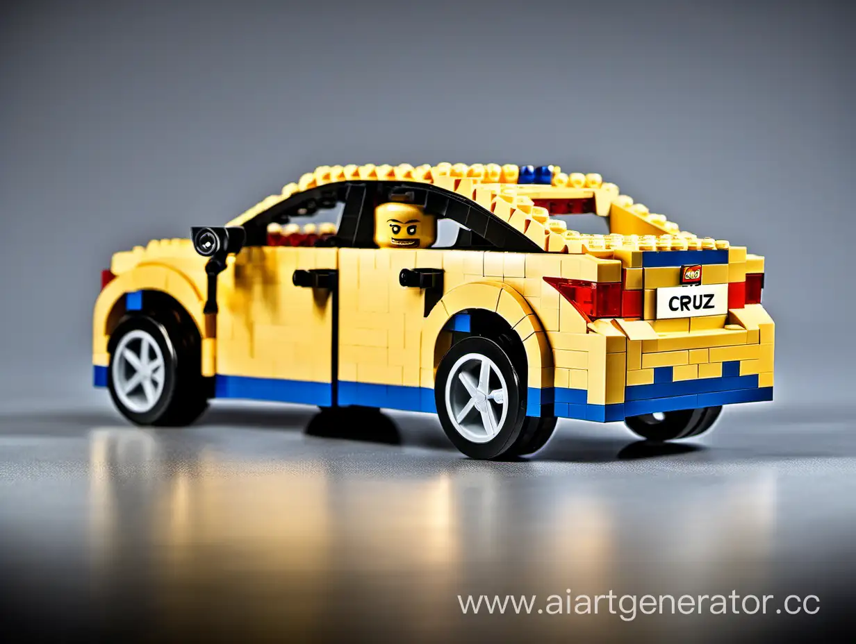 Colorful-Lego-Recreation-of-2013-Chevrolet-Cruze-Miniature-Masterpiece