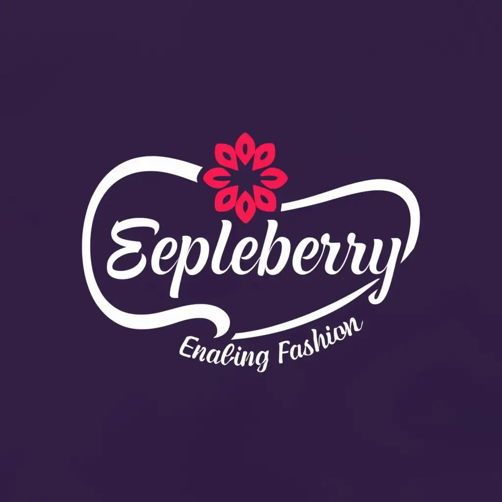 logo, Diamond icon with the text "EEPLEBERRY", with the slogan text "enabling fashion" typography