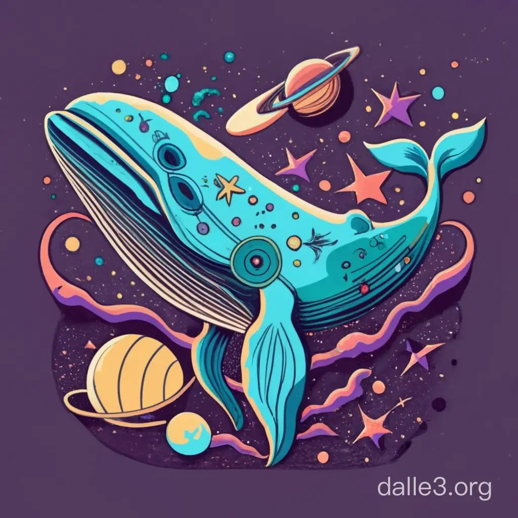 whale in a galaxy 