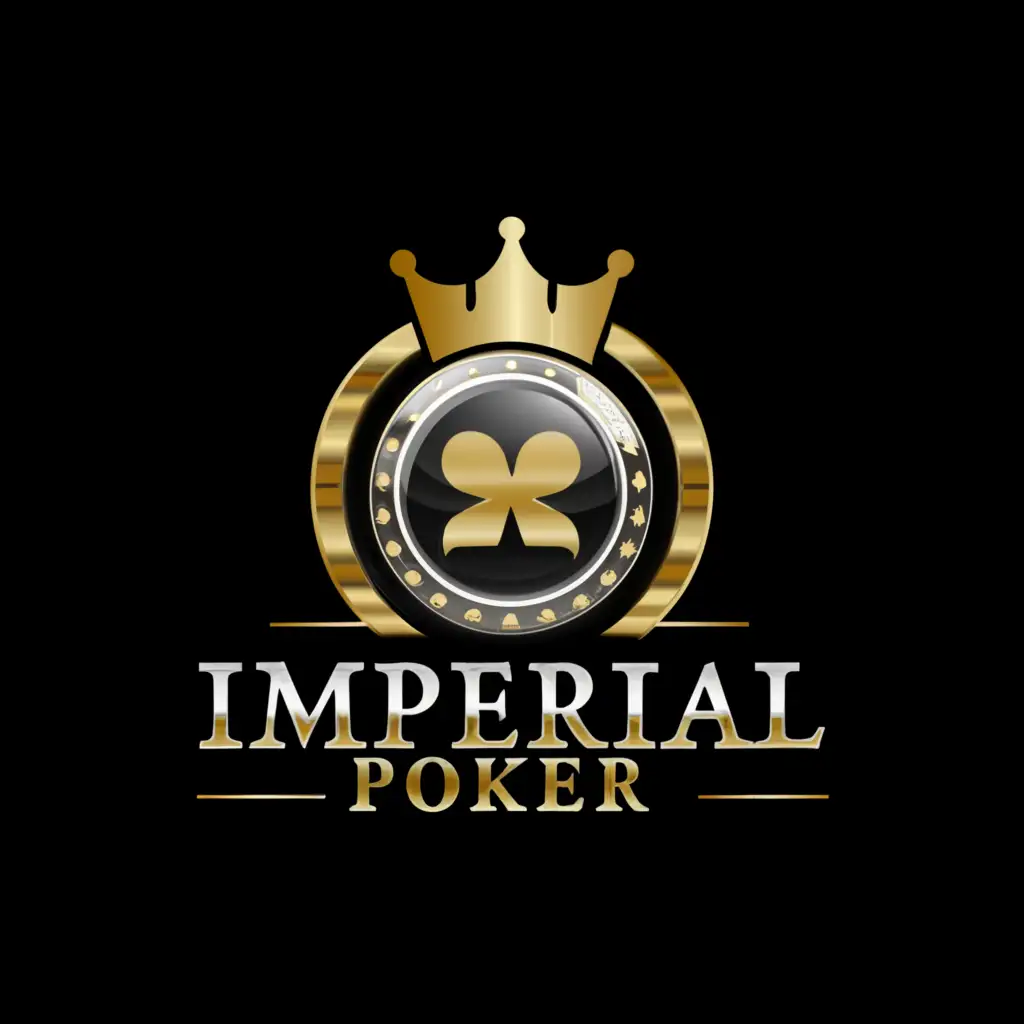 LOGO-Design-for-Imperial-Poker-Crown-Symbol-with-Clear-Moderate-Background
