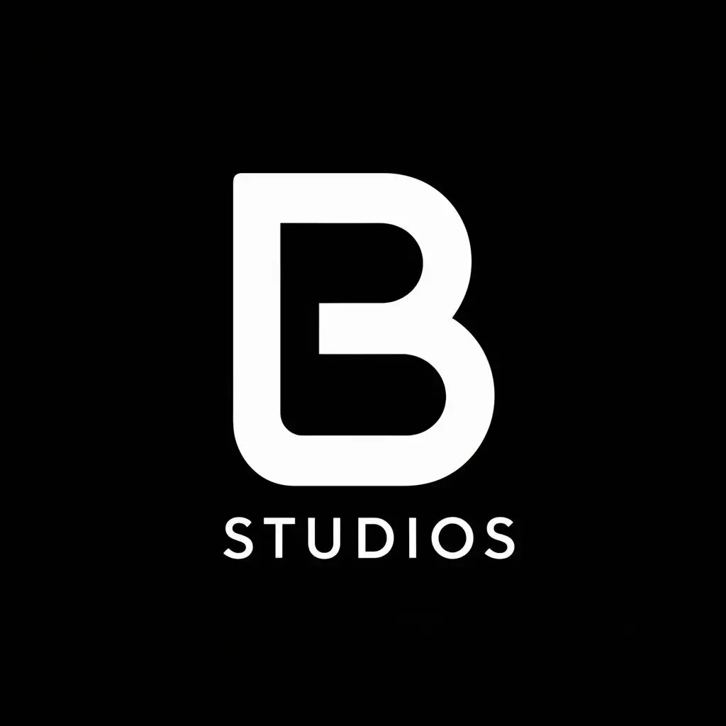 logo, The letter B, with the text "STUDIOS", typography, be used in Technology industry