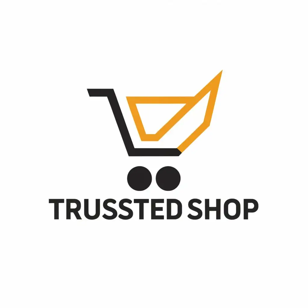 a logo design,with the text "Trusted Shop", main symbol:logo,Minimalistic,be used in Restaurant industry,clear background