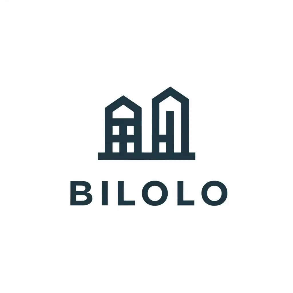 a logo design,with the text "Bilolo", main symbol:Street,Moderate,be used in Real Estate industry,clear background