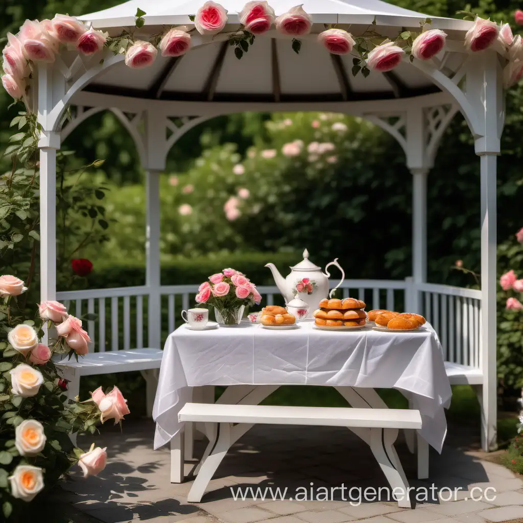 Picturesque-Rose-Garden-with-Gazebo-and-Tea-Table