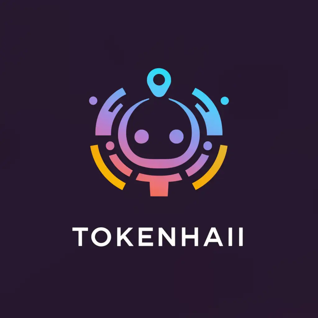 a logo design,with the text "TokenhAI", main symbol:Your AI companion,complex,be used in Technology industry,clear background