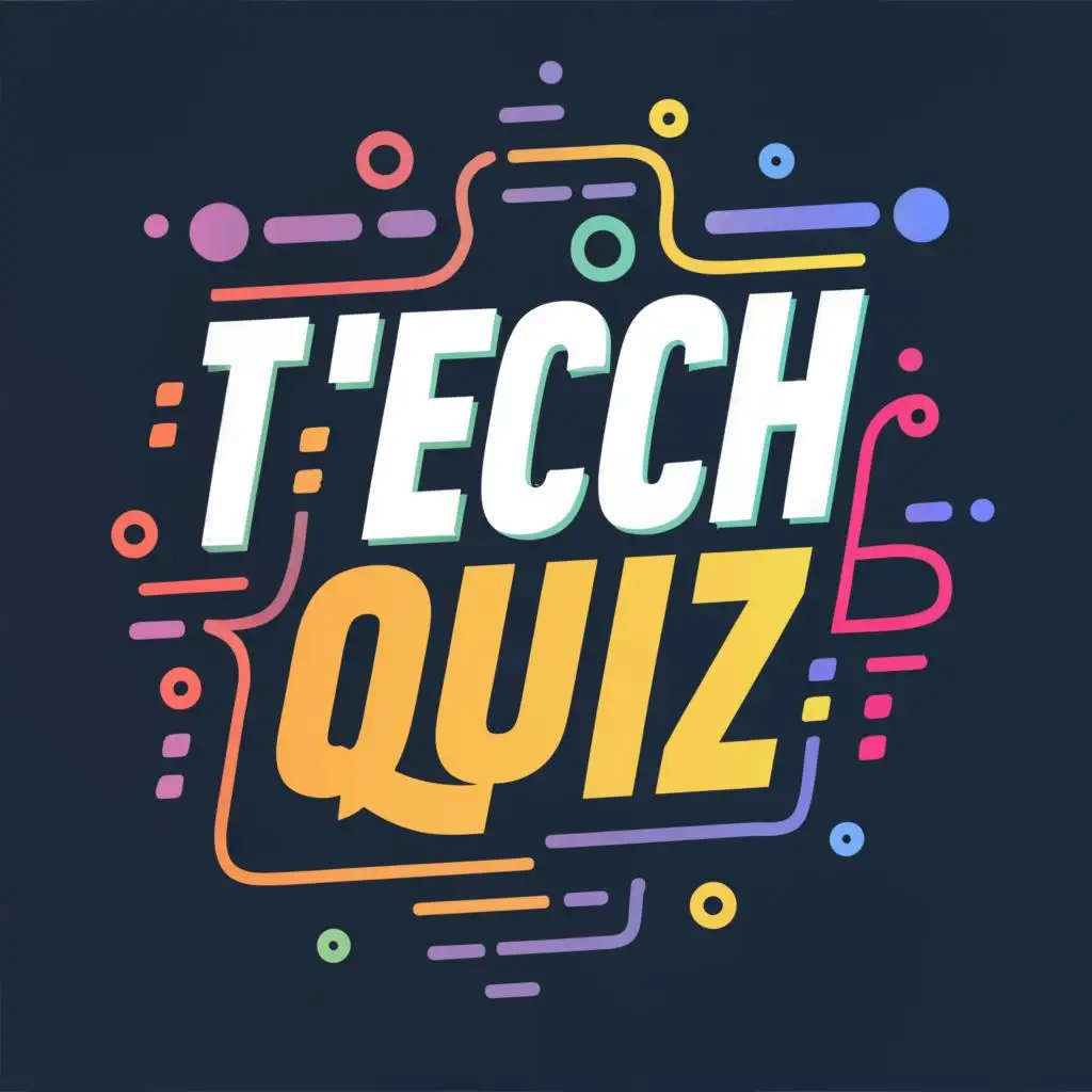 logo, Tech fest, with the text "TECHNICAL QUIZ", typography, be used in Technology industry