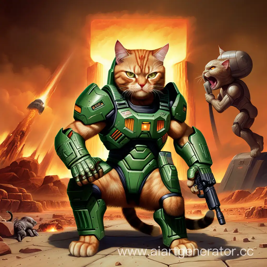 Fierce-Cat-Warrior-in-Apocalyptic-Armor