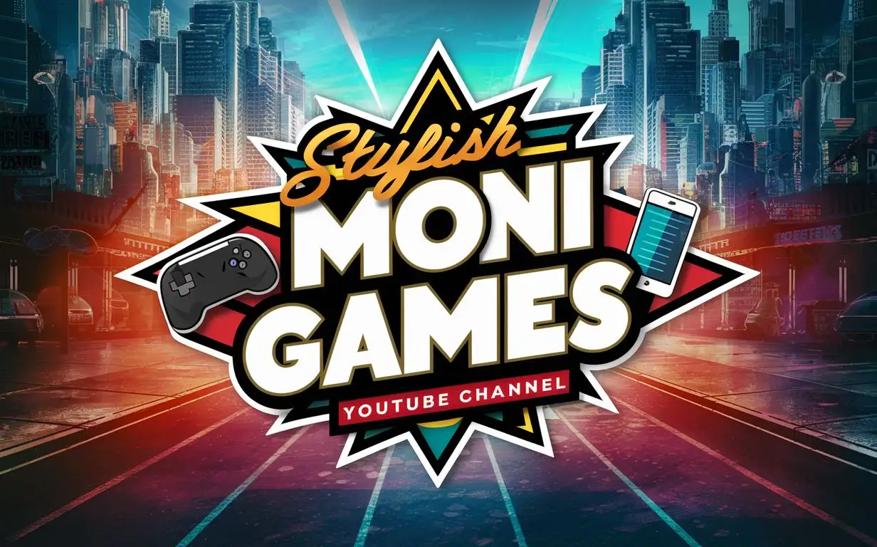 Обложка для ютуба в стиле SAMP с надписью Moni Games