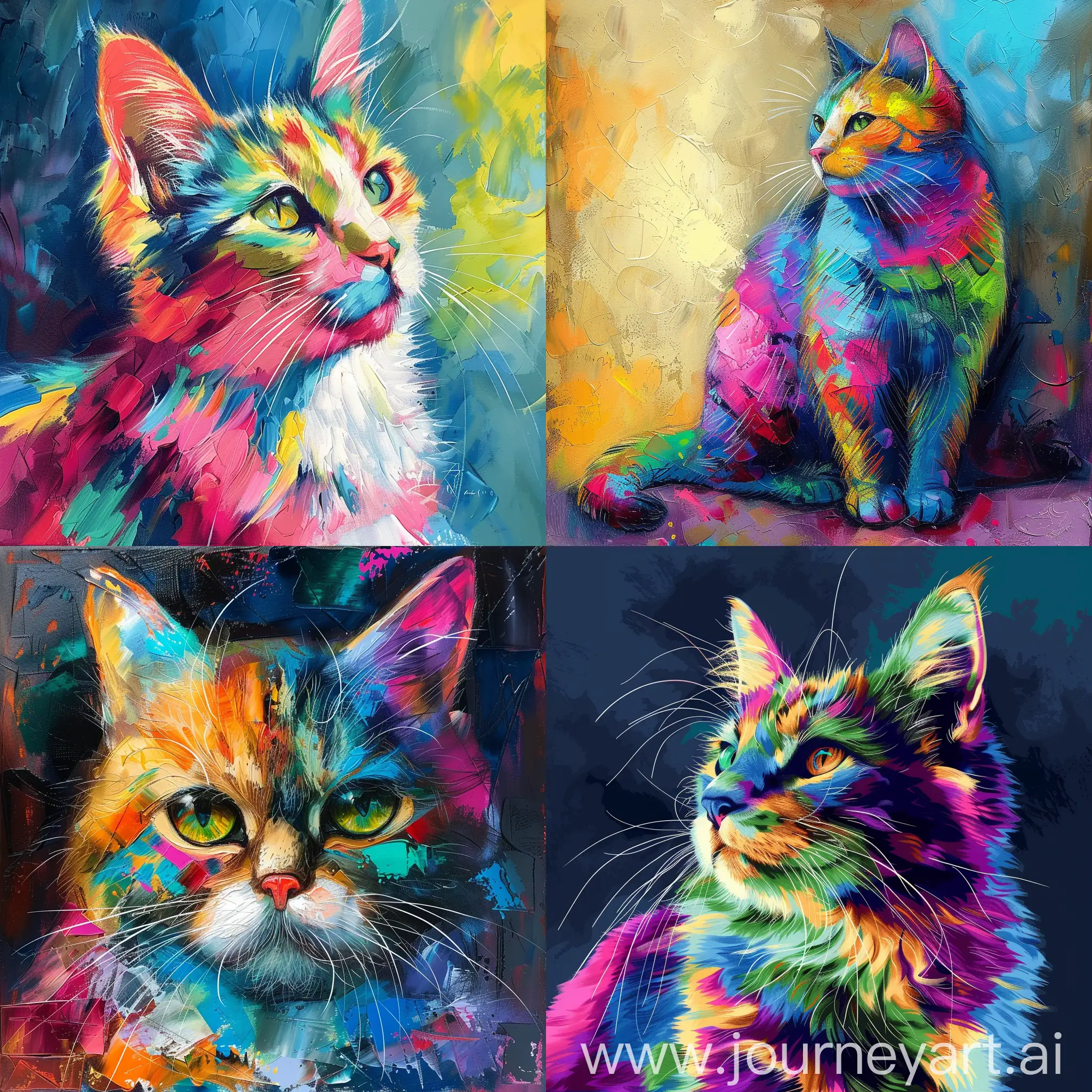 Vibrant-Cat-with-Abstract-Patterns
