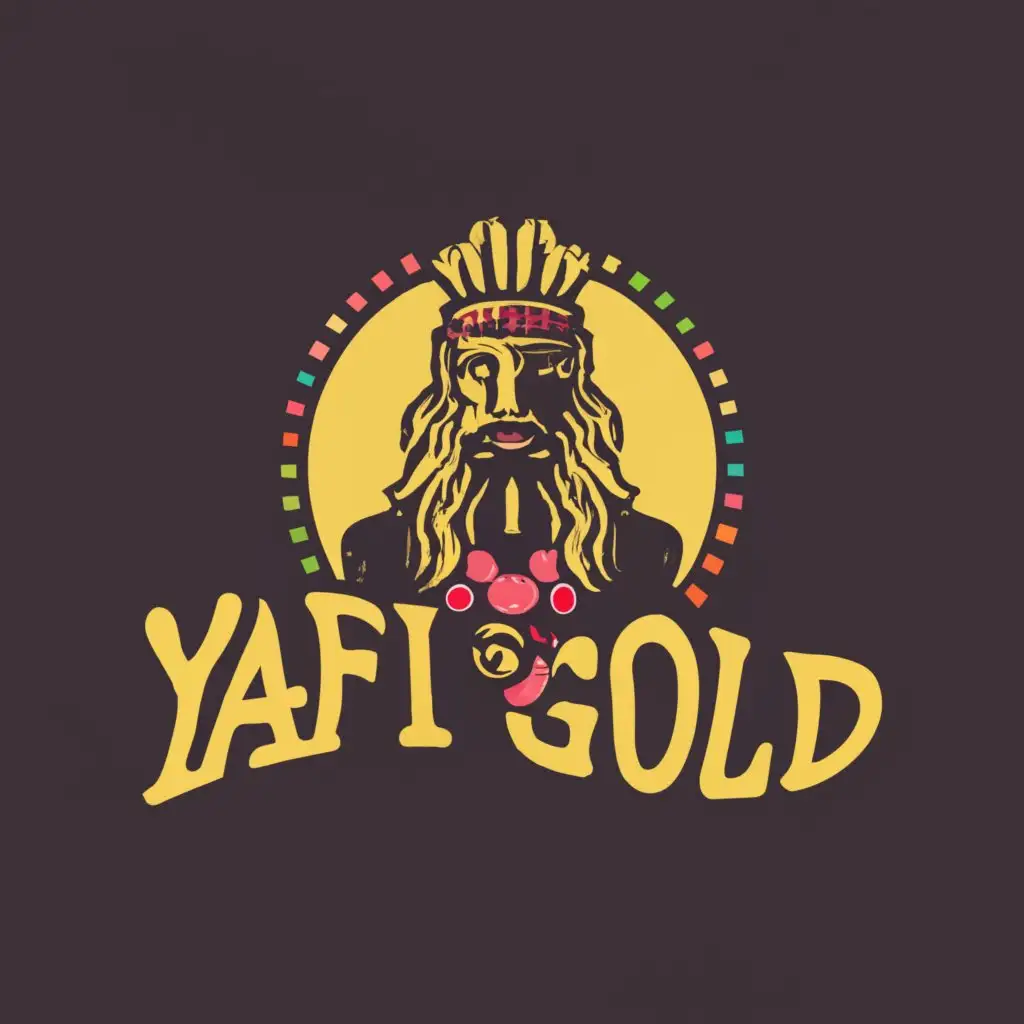 logo, Zeus , candy , Chinese gold , with the text "Yafi gambling bandit", typography, be used in Events industry