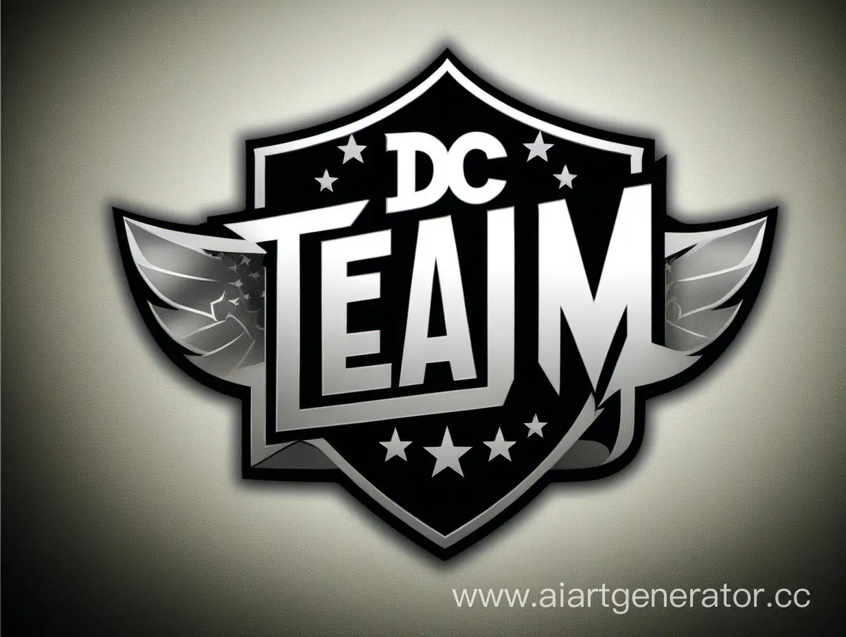 эмблема команды на которой будет написана DC
