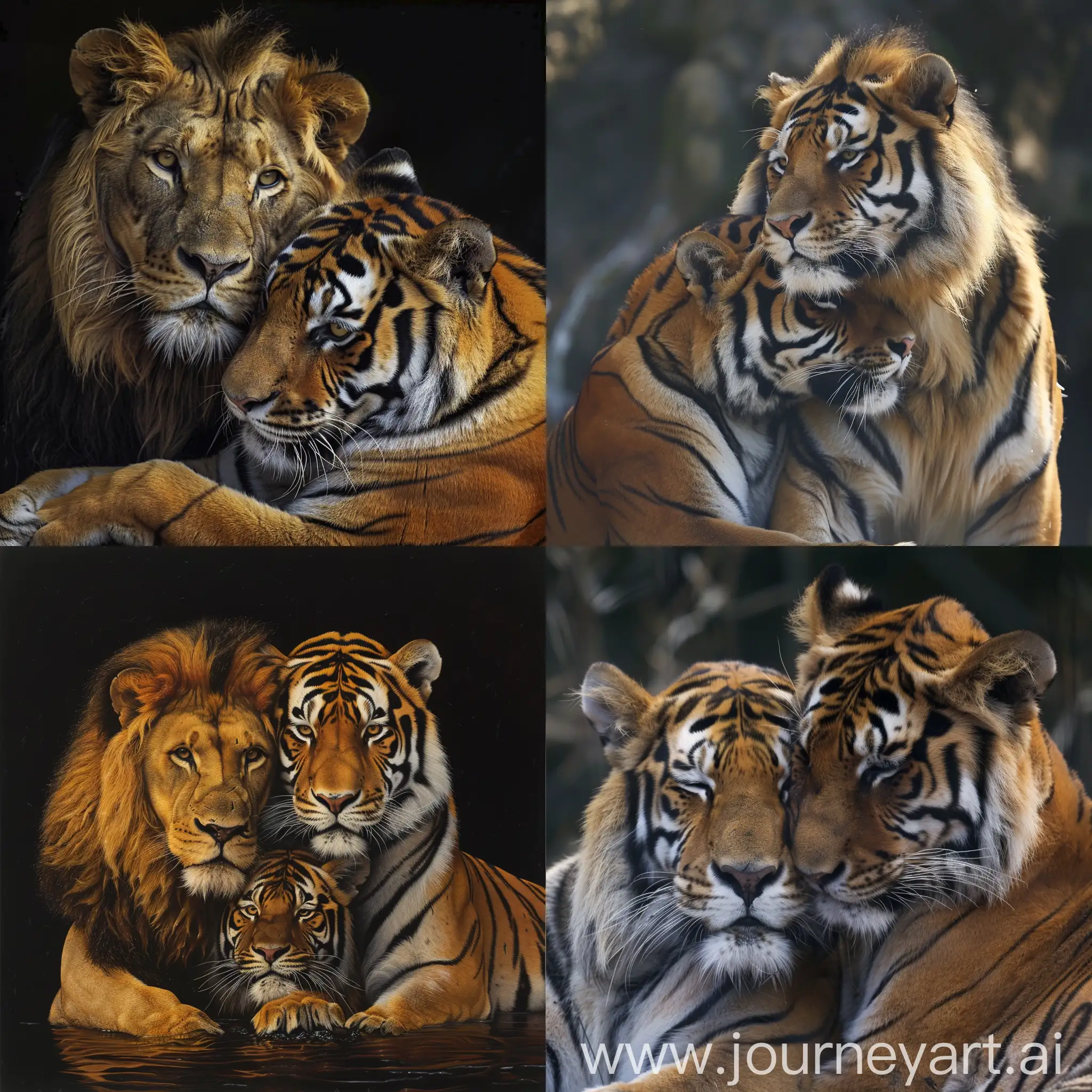 Majestic-Lion-and-Tiger-Portrait