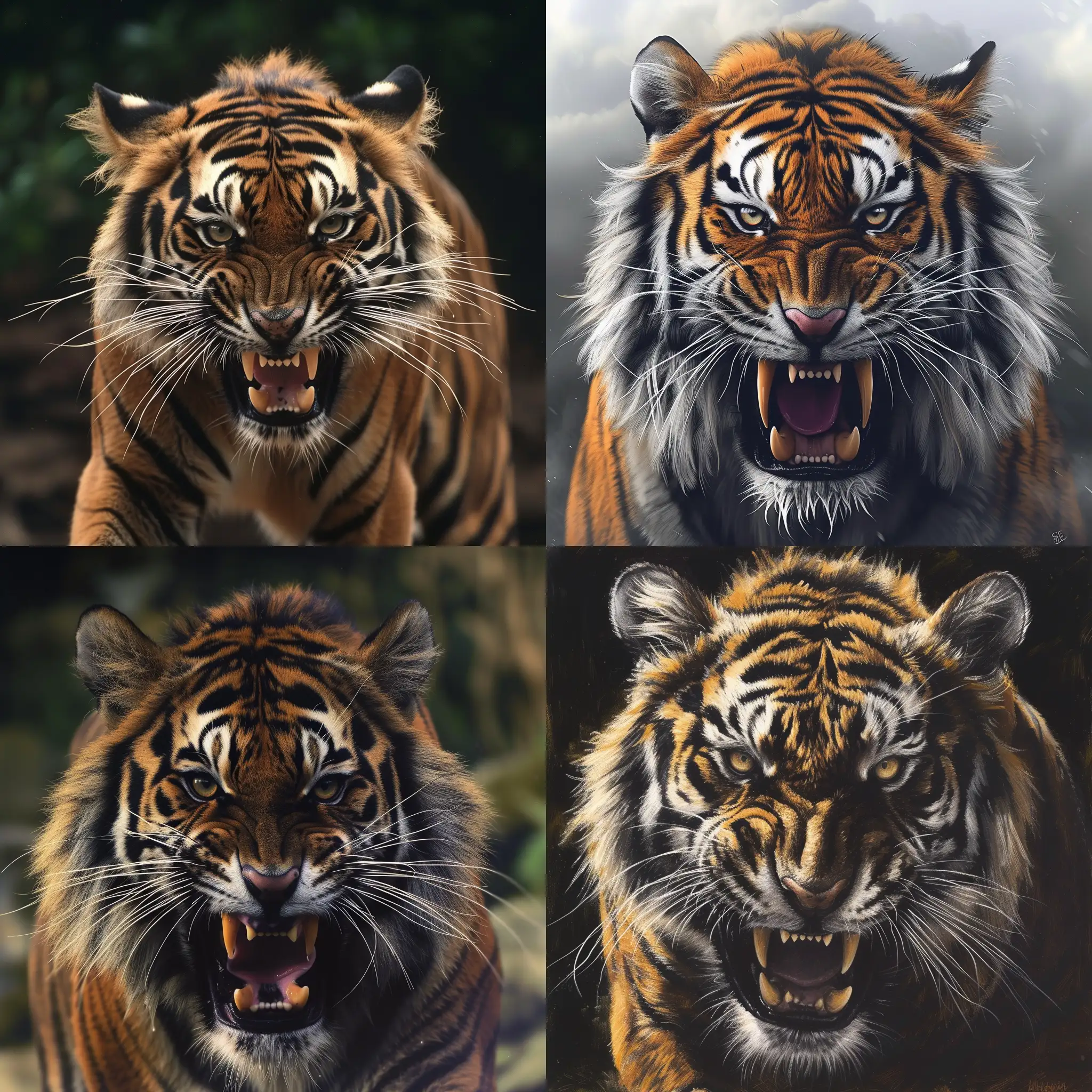 Fierce-Tiger-Roaring-with-Intensity