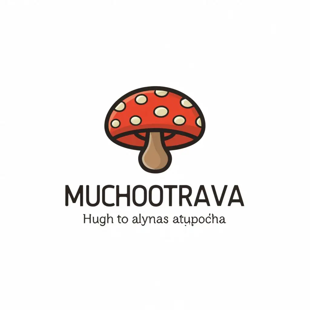 a logo design,with the text "Muchotravka", main symbol:toadstool,Moderate,be used in Nonprofit industry,clear background
