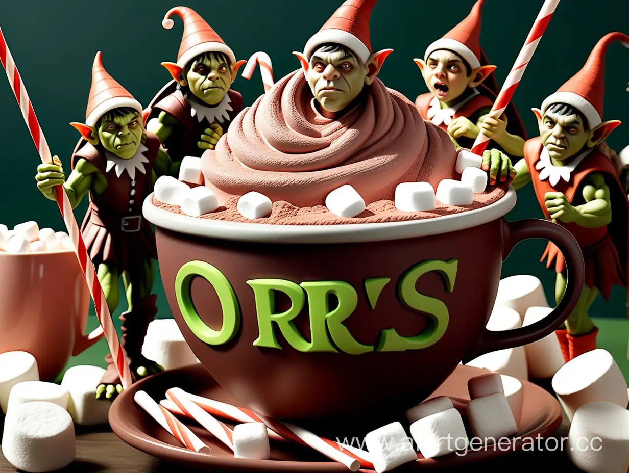 Fantasy-Elves-Riding-OrcStrawed-Cocoa-Cup-with-Marshmallow-Lollipops