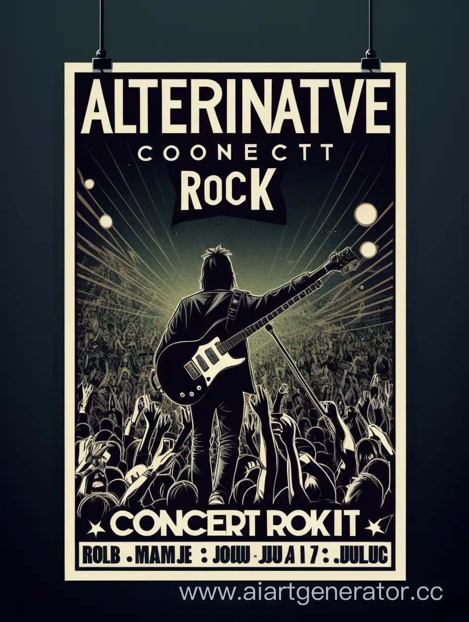 афиша альтернативный рок концерт

