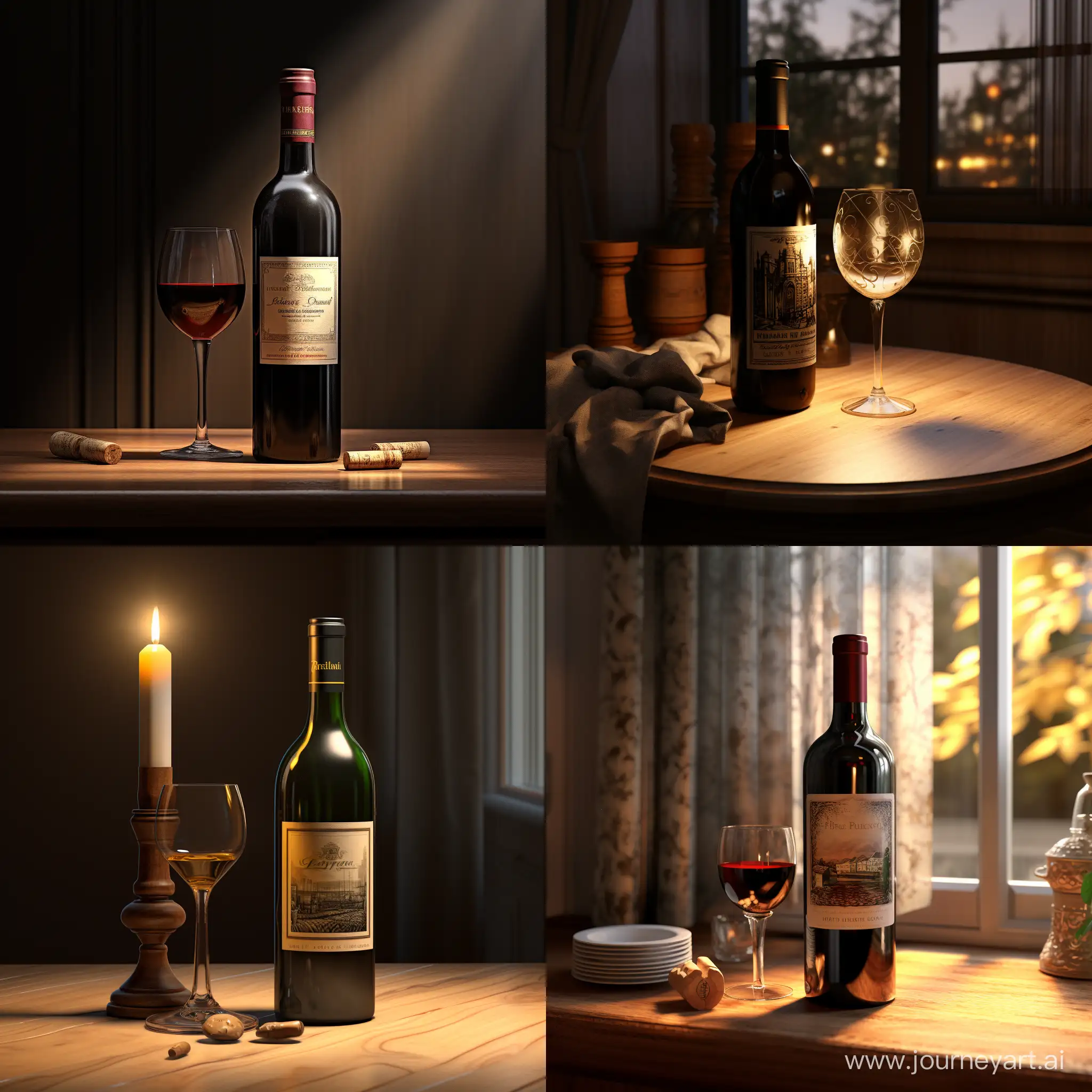 Realistic-Dark-Brown-Wine-Bottle-in-Dramatic-Lighting
