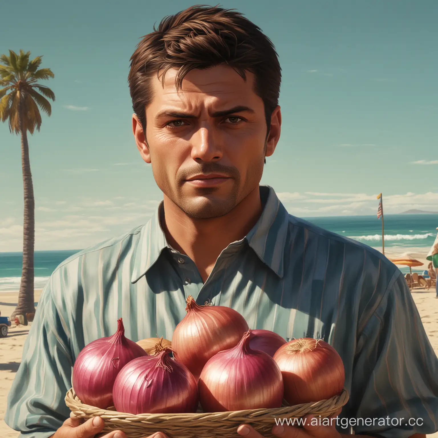 Man-in-Retro-Outfit-Holding-Onions
