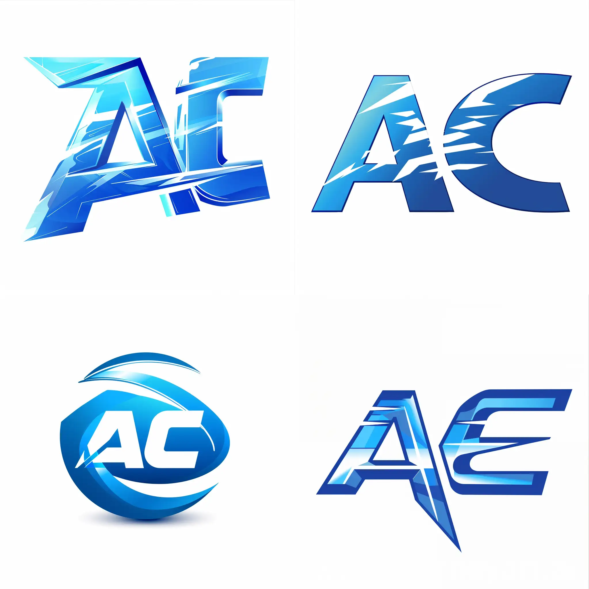 a 640x640 logo image, blue and white color, letters "ACE", high quality