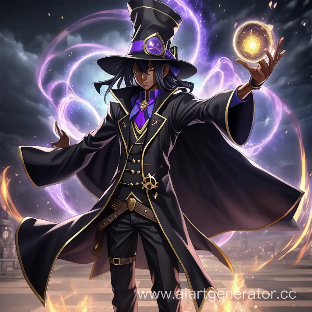 Epic-Black-Magician-Anime-Character-Casting-Spell