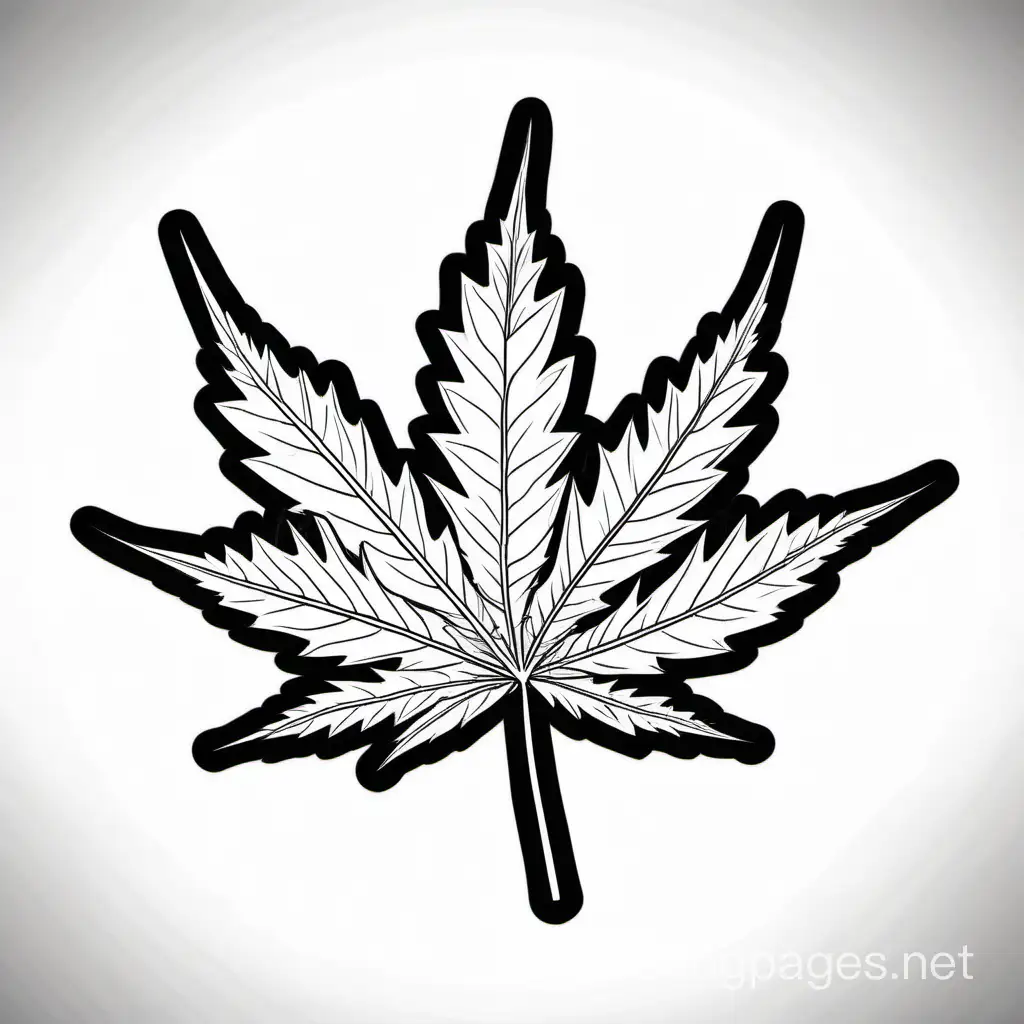 Playful-Stoned-Marijuana-Leaf-Coloring-Page-for-Kids