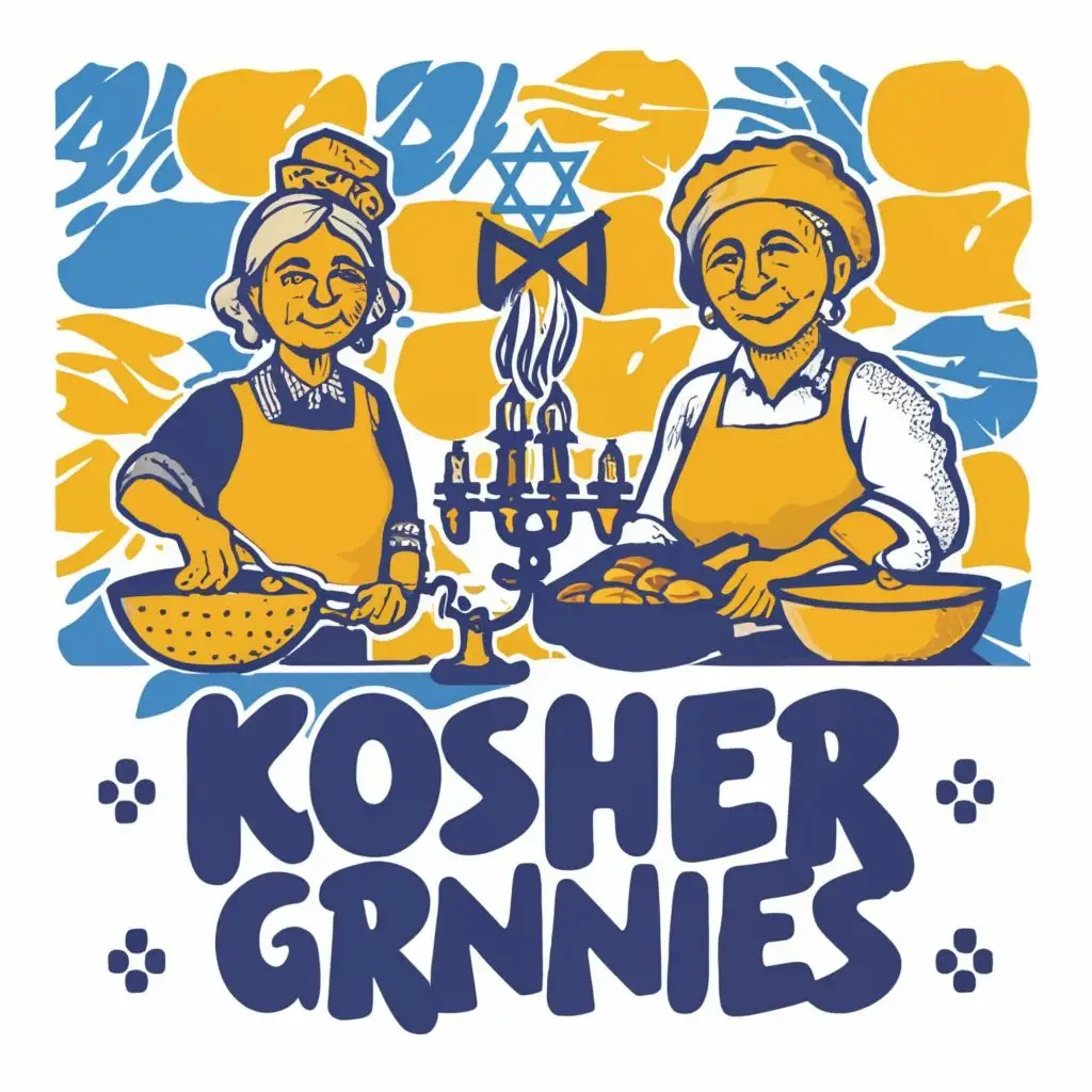LOGO-Design-for-Kosher-Grannies-Vibrant-IsraelInspired-Colors-and-Portuguese-Tile-Typography