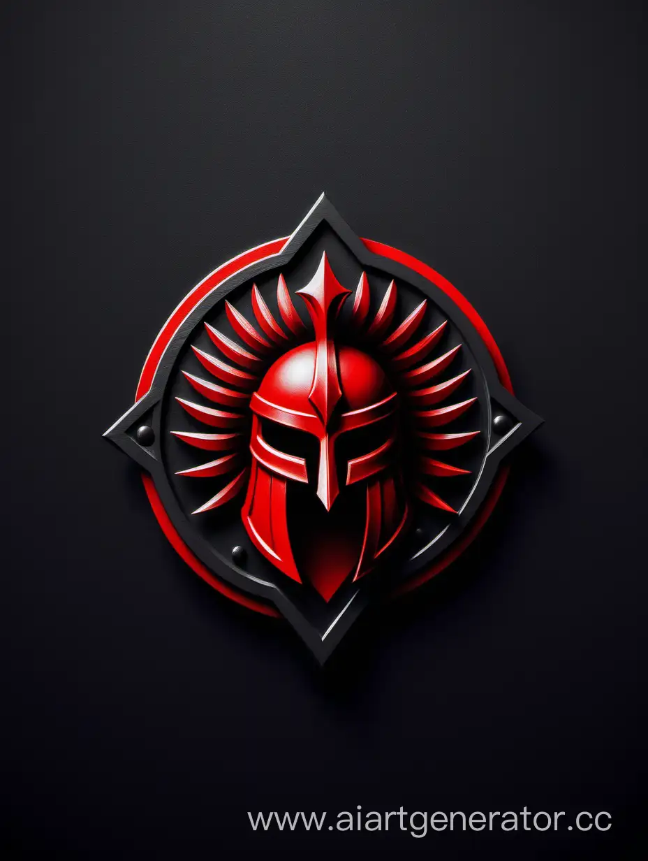 Bold-Red-and-Black-Gladiator-Logo-Design