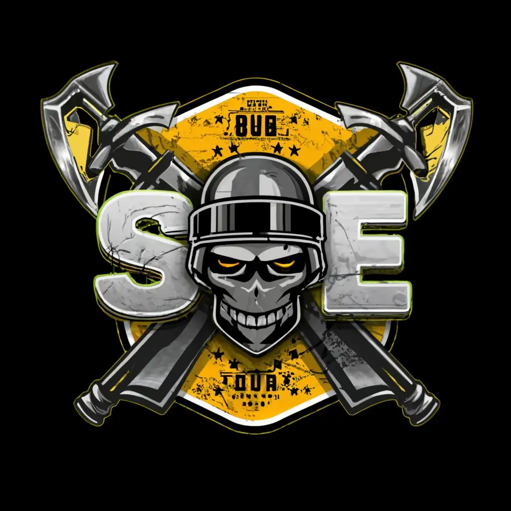 LOGO-Design-For-PUBG-Clan-Banner-Stylish-SE-Typography-Emblem